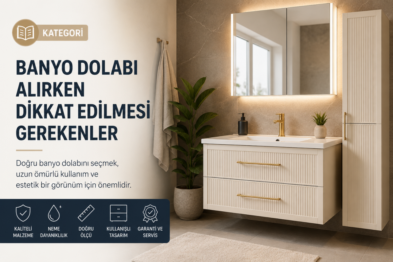 Banyo Dolabı Alırken Dikkat Edilmesi Gerekenler