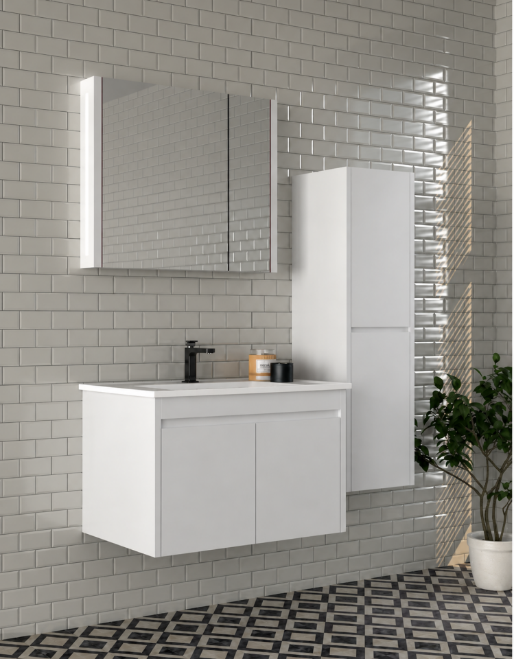 Sidon 65 Cm Mdflam Banyo Dolabı Takımı