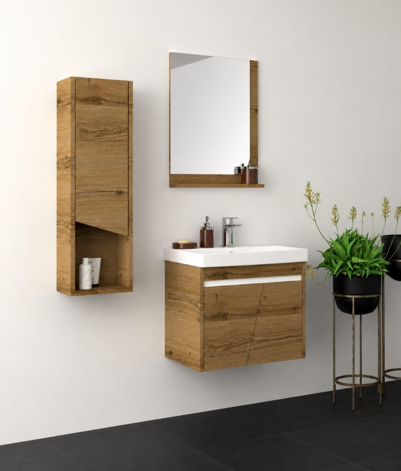 Jüpiter 60 Cm Mdflam Banyo Dolabı Takımı