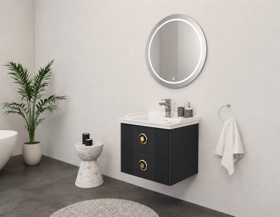 Lale 65 Cm Lake Banyo Dolabı Takımı