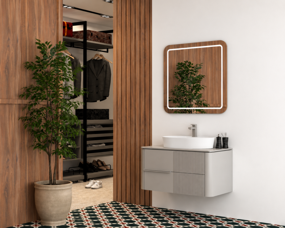 Paris 85 Cm Lake Banyo Dolabı Takımı