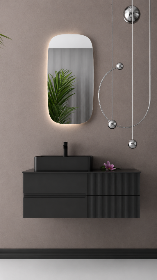 Milano 110 Cm Lake Banyo Dolabı Takımı