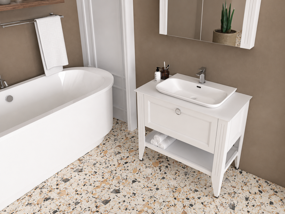 Lavora 90 Cm Lake Banyo Dolabı Takımı