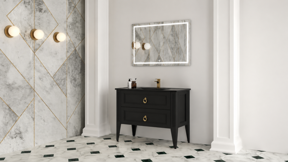 Viona 100 Cm Lake Banyo Dolabı Takımı