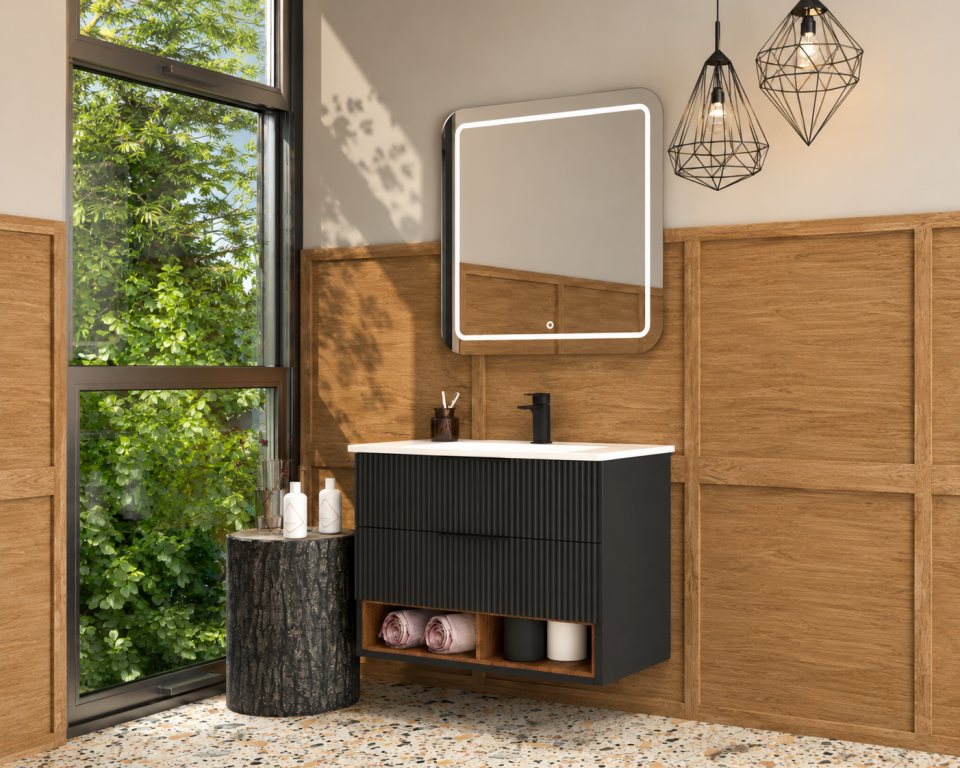 Alera 80 Cm Membran Banyo Dolabı Takımı