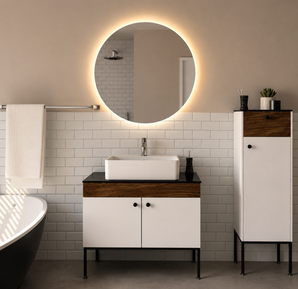 Berlin 80 Cm Mdflam Banyo Dolabı Takımı