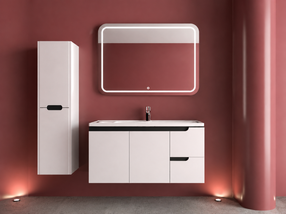 Santiago 100 Cm Membran Banyo Dolabı Takımı