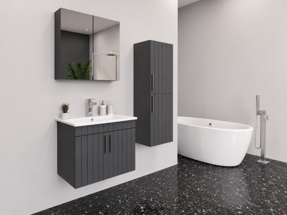 Kumsal 65 Cm Lake Banyo Dolabı Takımı