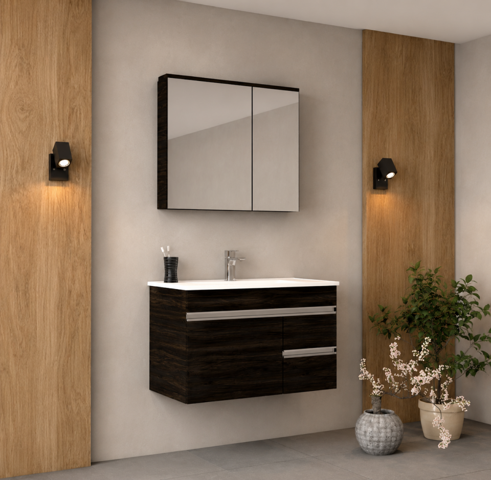 Panama 80 Cm Mdflam Banyo Dolabı Takımı