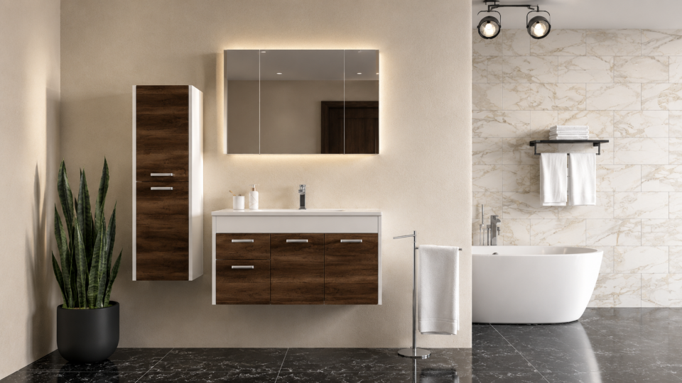 Hera 100 Cm Mdflam Banyo Dolabı Takımı