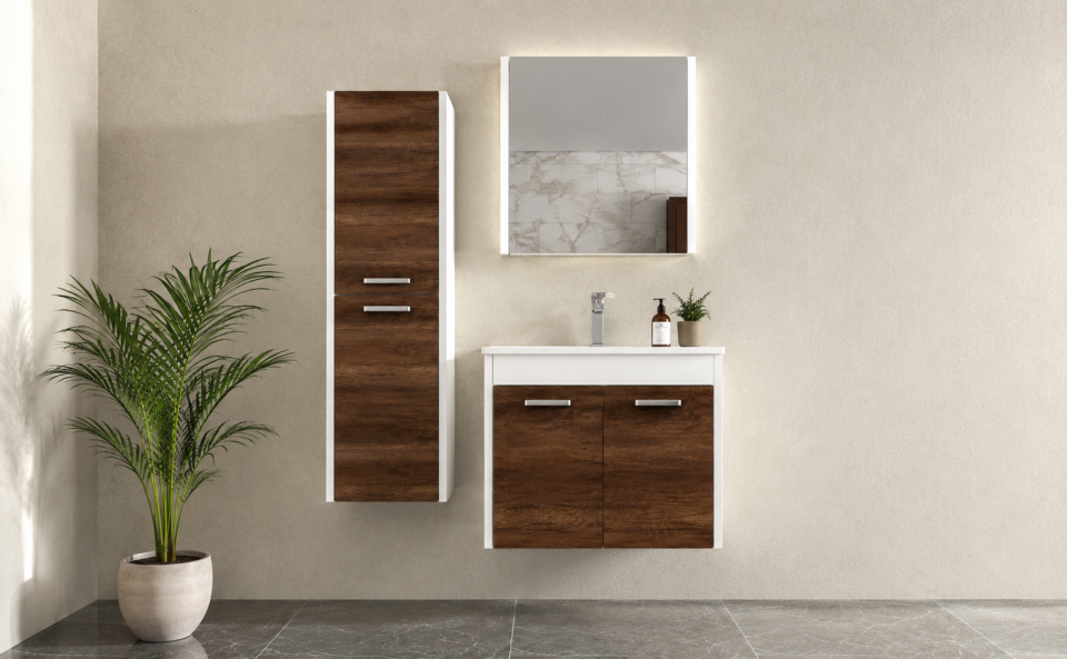 Hera 55 Cm Mdflam Banyo Dolabı Takımı
