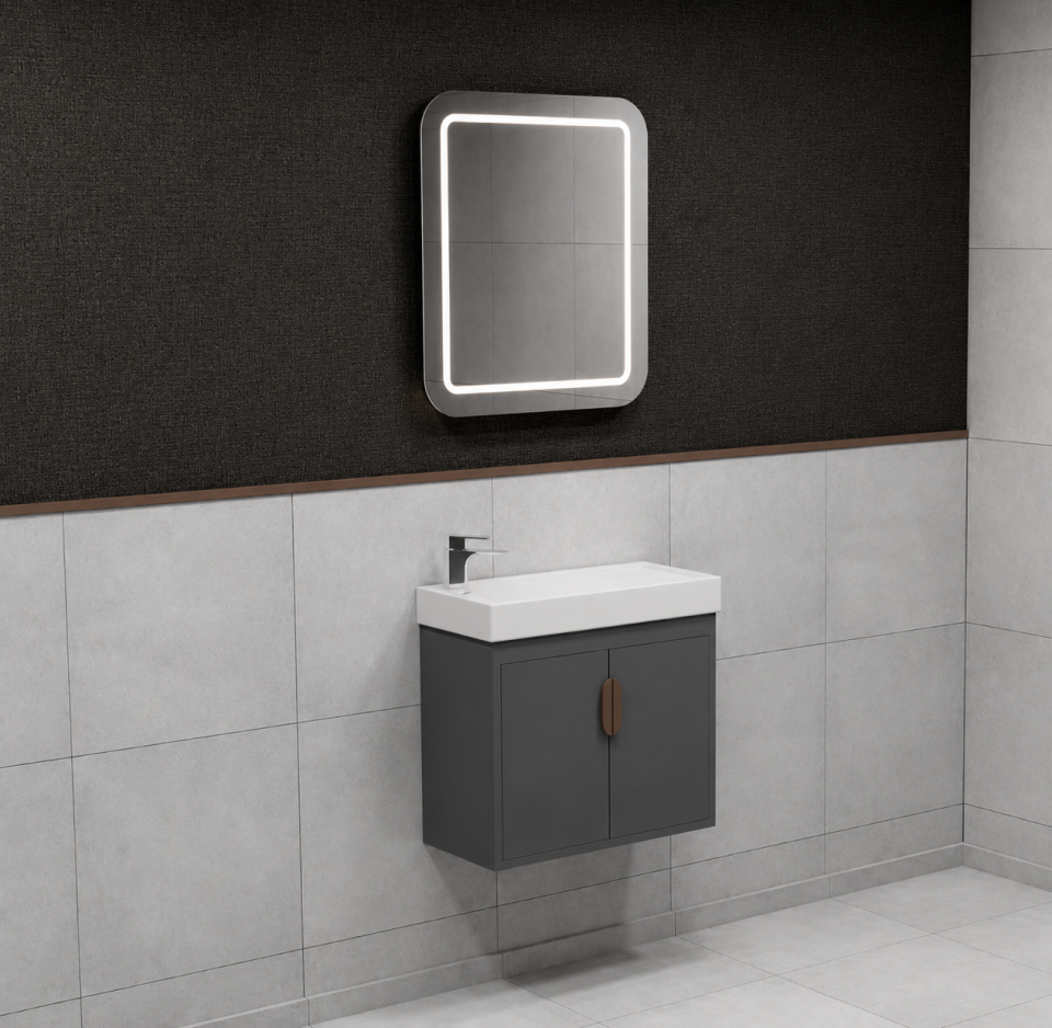 Lizbon 60 Cm Mdflam Banyo Dolabı Takımı