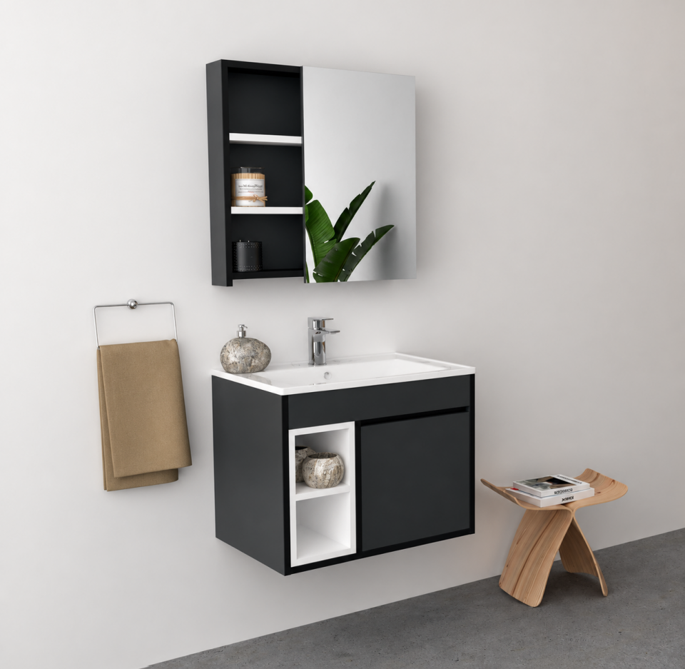 Bağdat 65 Cm Mdflam Banyo Dolabı Takımı