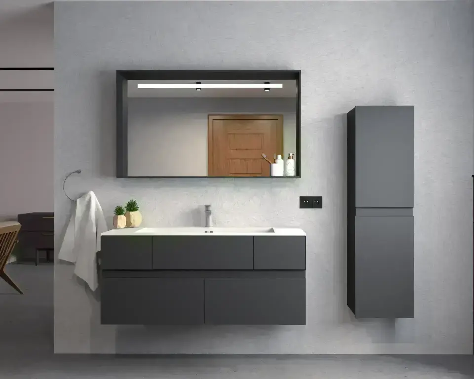 Jüpiter 60 Cm Mdflam Banyo Dolabı Takımı