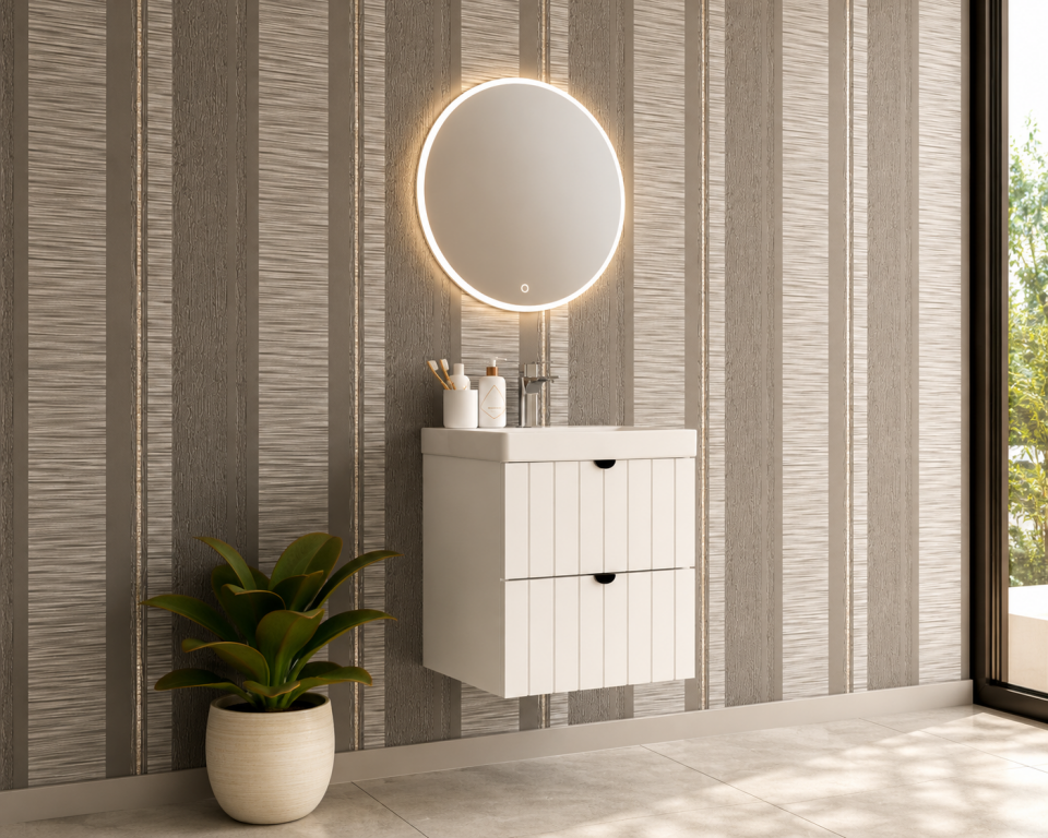 Odesa 50 Cm Membran Banyo Dolabı Takımı
