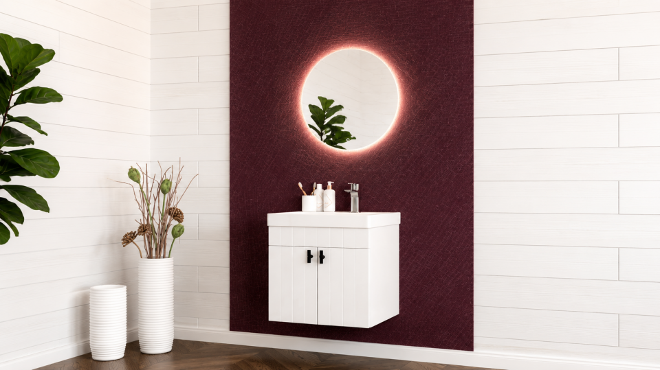 Yoros 50 Cm Membran Banyo Dolabı Takımı