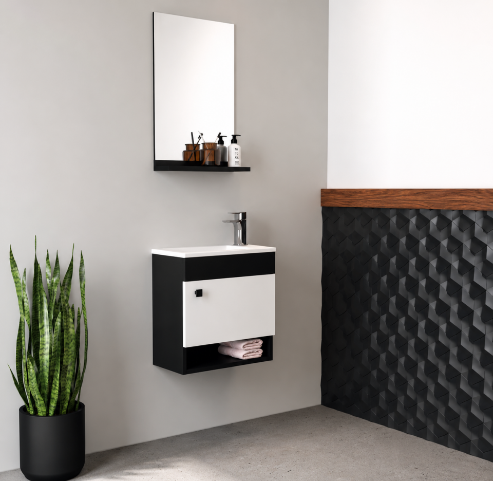 Mars 50 Cm Mdflam Banyo Dolabı Takımı