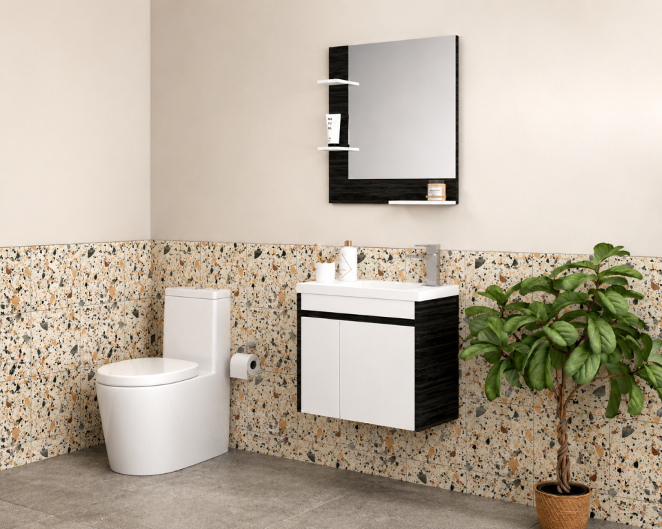 Sardunya 60 Cm Mdflam Banyo Dolabı Takımı